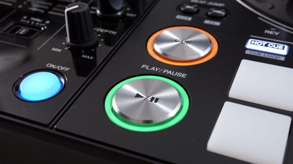 Pioneer DJ DDJ-1000SRT play/pause button