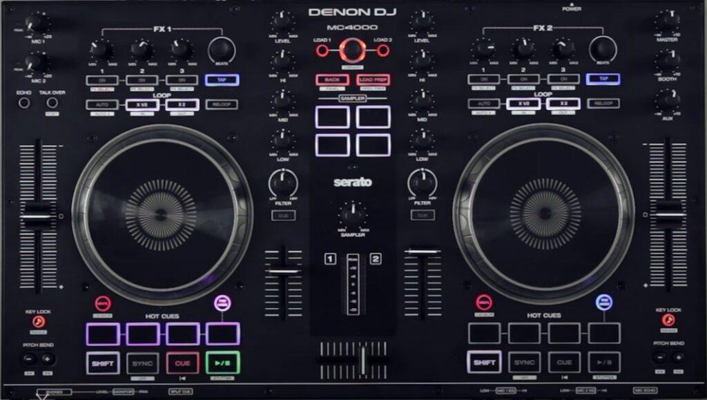 Denon DJ MC4000 layout