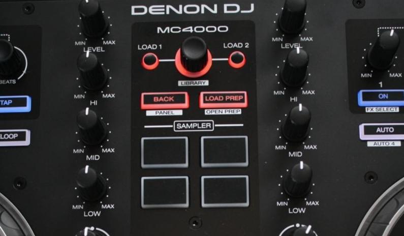 Denon DJ MC4000 mixer section