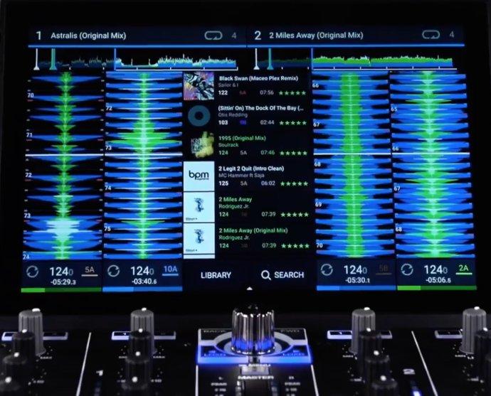Denon DJ Prime 4 software screen