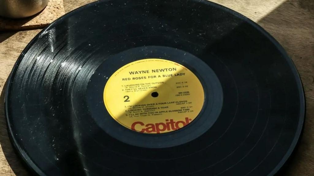 dusty scratched vinyl record