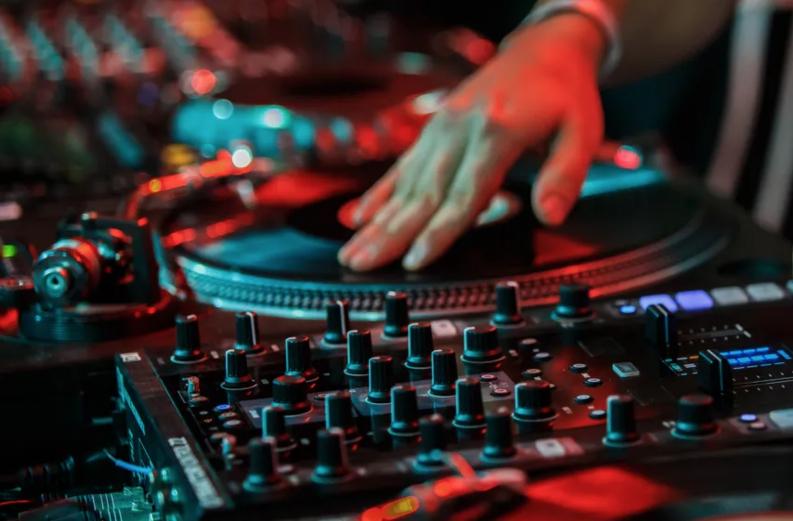 DJ hand on platter